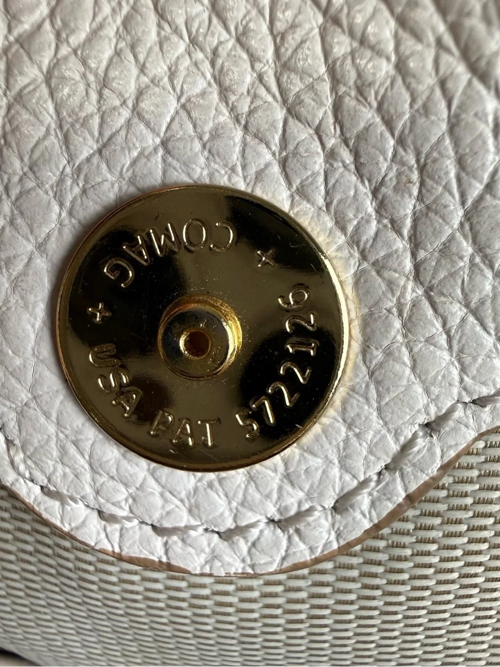 Coach Cream Leather Studded Shoulder Tote